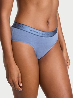 Victoria's Secret - Blue Cotton Logo Cotton Hip Hugger Panty