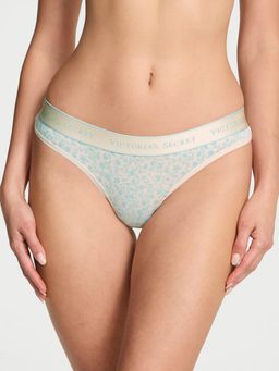 Victoria's Secret - Multi-Color Logo Cotton Thong Panty