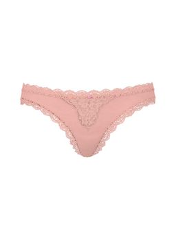 Victoria's Secret - Pink Dream Angels Lace-Trim Thong Panty