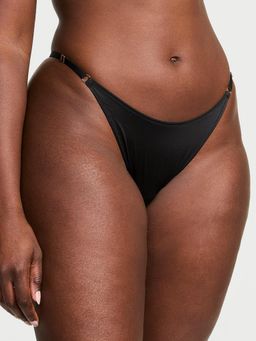 Victoria's Secret - Black Very Sexy Smooth Adjustable Brazilian Panty