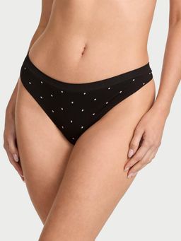 Victoria's Secret - Black Seamless Thong Panty