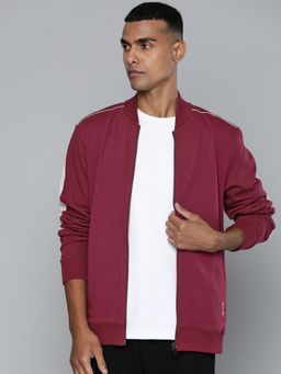 Alcis - Men Maroon Printed Bomber Jacket