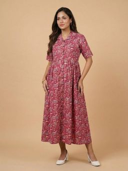 The Mom Store - Fuchsia Fix Maternity and Nursing Dress