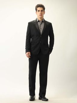 Arrow - Black Men's Body Tailored Fit Ceremonial Suit (Set of 2)