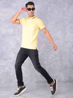 CRIMSOUNE CLUB - Men's Yellow Polo T-shirt