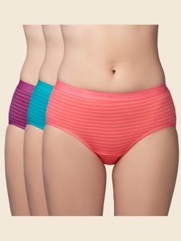 Trylo - Yiking Dark2 - Multi-Color Mid Waist Hipster Briefs (Pack of 3)