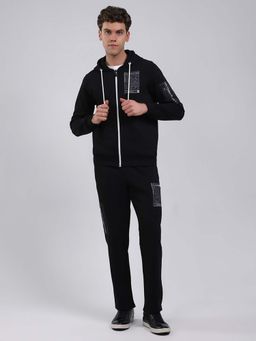 Rock.it - Mens Regular Fit Printed Round Neck Full Sleeve Jacket With Track Pant