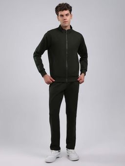 Rock.it - Mens Smart Fit Solid Round Neck Full Sleeve Jacket With Track Pant