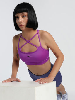 Puma - Move Strappy Womens Purple Sports Bra