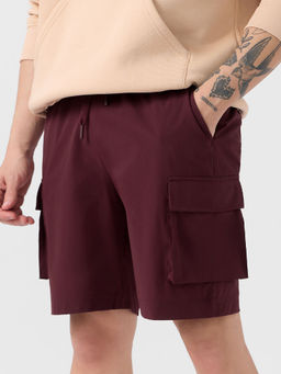 The Souled Store - Originals Solids: Men Maroon Shorts