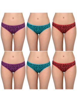 Bodycare - Women's Floral Hipster Panty (pack Of 6) - Multi-Color
