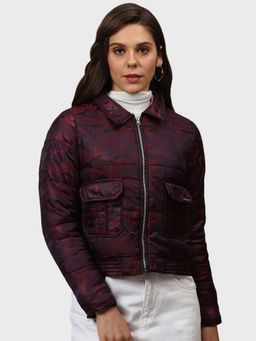 Campus Sutra - Red Printed Jacket