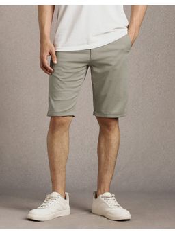 Louis Philippe - Men Grey Solid Shorts