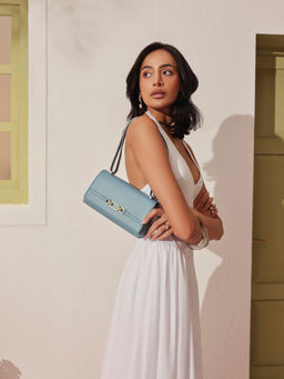 MIRAGGIO - Petunia Blue Handbag