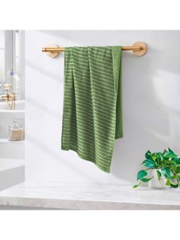 Welspun - Red 2-In-1 250 Gsm Dobby Weave Plain Hight Absorbent Bath Towel