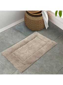 SPACES - Brown Hygro Cotton 2000 Gsm Machine Tufted Premium Bath Mat (S)