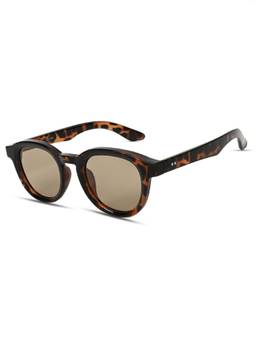 IDOR - Unisex Da-Brown Round Sunglasses with Uv Protected Lens (17026-C33)