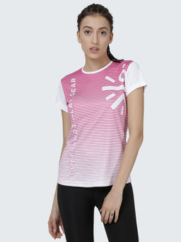 CULT - Dugout Cult White Pink Relaxed Tee