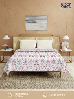 Urban Space - Persian Pink Cotton Malmal Bed Ac Dohar (Double)
