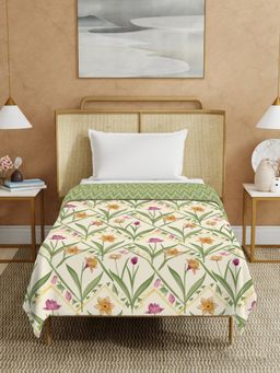 Urban Space - Spring Sage Cotton Malmal Bed Ac Dohar (Single)