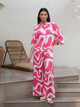 Sweet Dreams - Women Printed Pyjama with Shirt (Set of 2)