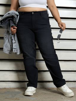 High Star - Plus Size Women Straight Fit Light Fade Stretchable Jeans