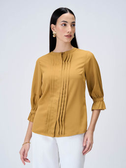 SALT Attire - Womens Pintuck Detailing Top