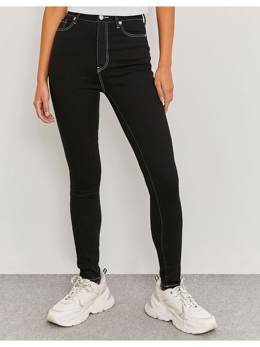 Buy Tally Weijl High Waist Skinny Jeans With Stitched Details Online