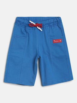 Tales & Stories - Boys Cotton Solid Royal Blue Regular Fit Bermuda