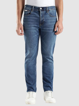 Calvin Klein - Blue Mid-Wash Mid Rise Jeans