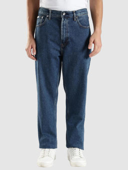 Calvin Klein - Blue Rinse-Wash Mid Rise Jeans