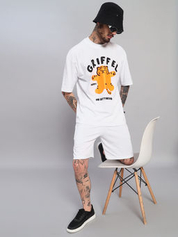 Griffel - Happy On Getting Rich Tiger Print Oversized Co-Ord Set