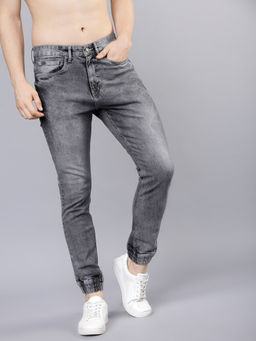 HIGHLANDER - Men Grey Mid-Rise Clean Look Stretchable Jeans