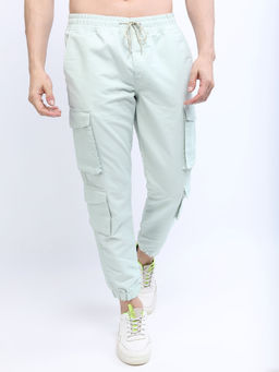 HIGHLANDER - Men Solid Cargo Joggers