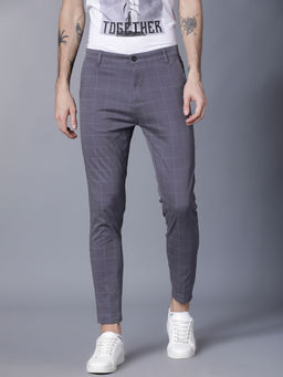 HIGHLANDER - Grey Checks Chinos