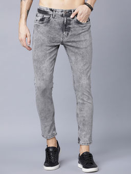 LOCOMOTIVE - Men Grey Stretchable Jeans