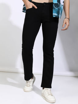 HIGHLANDER - Men Black Straight Fit Jeans