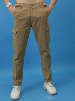HIGHLANDER - Men Plain Cargo Trousers