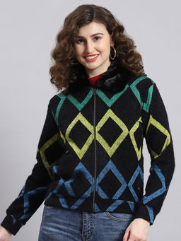 Monte Carlo - Black Printed Full Sleeve Sweatshirt