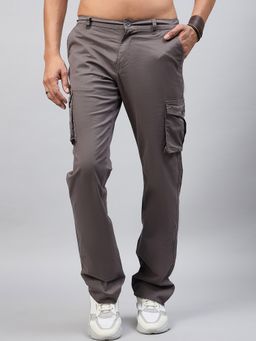 Club York - Men Grey Cotton Cargo