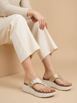 Inc.5 - Womens Gold Casual Sandals