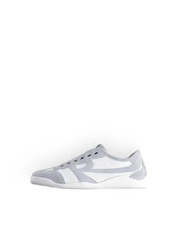 Rare Rabbit - Sugoi Nature Men White Suede Canvas Sneakers