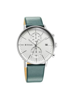 Titan - Infinity Display 90146SL01 Silver Dial Chronograph Watch for Men