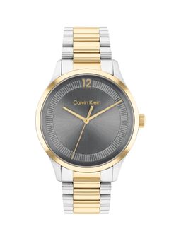 Calvin Klein - Iconic Quartz Grey Round Dial Unisex Watch - 25200226