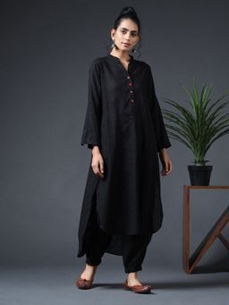 Vasstram - High Low Slob Tunic Black