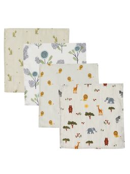 DULAAR - Multi-Color Organic Muslin Face Napkin (Pack of 4)