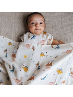DULAAR - White Organic Muslin Burp Cloth