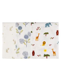 DULAAR - Multi-Color Organic Muslin Burp Cloth (Pack of 3)