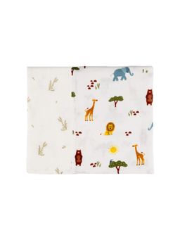 DULAAR - Multi-Color Organic Muslin Burp Cloth (Pack of 2)