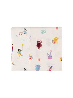 DULAAR - Multi-Color Organic Muslin Burp Cloth (Pack of 2)